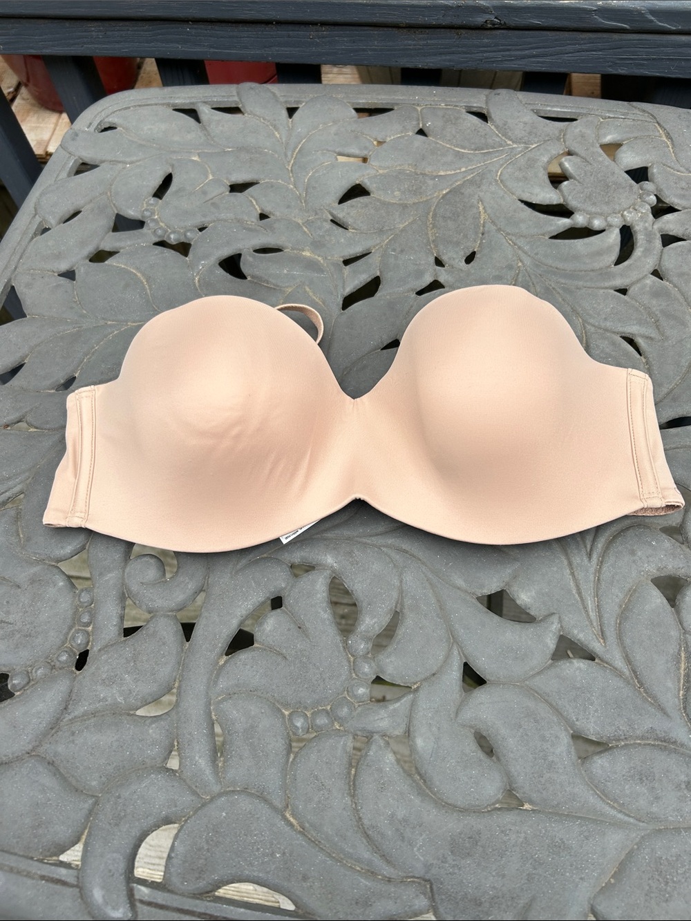 PINK Victoria's Secret Strapless Nude Bandeau Bra